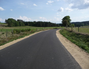 Route forestière après travaux