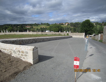 Parking du cimetière après travaux